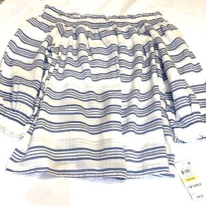INC international concepts women’s off the shoulder shirt size medium NWT